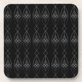 Dessous-de-verre Déco Noir Et Argent (Devant)