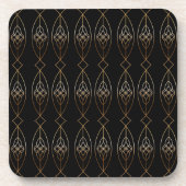 Dessous-de-verre Déco Noir Et Or (Devant)
