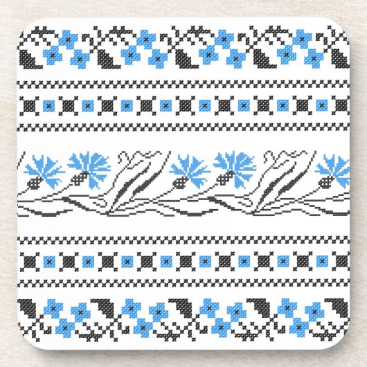 Dessous-de-verre Décor croix de Cornflower bleu (Devant)