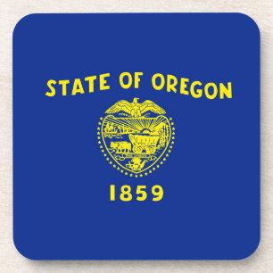 Dessous-de-verre Décor design du drapeau de l'État de l'Oregon