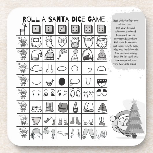 Dessous-de-verre Décor pour votre table de vacances (Devant)