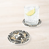 Dessous de verre décoratif en grès moderne abstrai (Côté)