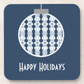 Dessous de verre décoratifs Art déco bleu (Devant)