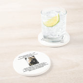 Dessous de verre décoratifs de pierre faite sur (Côté)