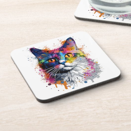 Dessous-de-verre Decorativo Gato caleidoscopio (Côté gauche)