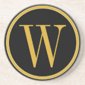 Dessous de verre décorés d'un monogramme (Devant)