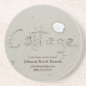 Dessous de verre d'écriture de sable du chalet de (Devant)