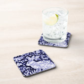 Dessous-de-verre Dedham Blue Rabbit, Classic Blue & White Design (Côté Droit)