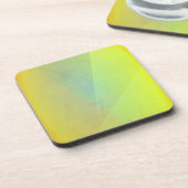 Dessous-de-verre Dégradé géométrique jaune moderne (Côté gauche)