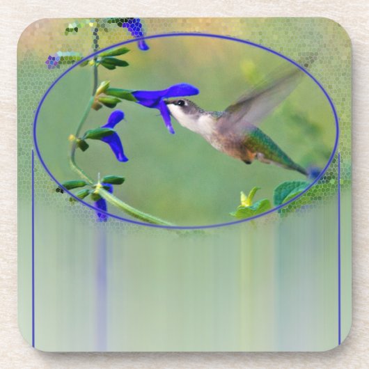Dessous-de-verre Déjeuner aux colibris (Devant)