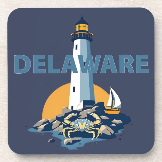 Dessous-de-verre Delaware, États-Unis d'Amérique (Devant)