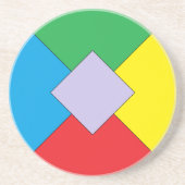 Dessous de verre d'éléments géométriques (Devant)