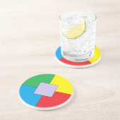 Dessous de verre d'éléments géométriques (Côté)