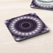 Dessous-de-verre Dentelle ronde noire et blanche fantaisie (Côté gauche)