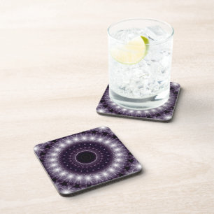 Dessous-de-verre Dentelle ronde noire et blanche fantaisie