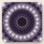 Dessous-de-verre Dentelle ronde noire et blanche fantaisie (Devant)