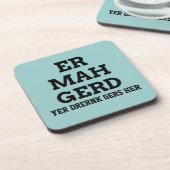 Dessous de verre d'Ermahgerd (Côté gauche)