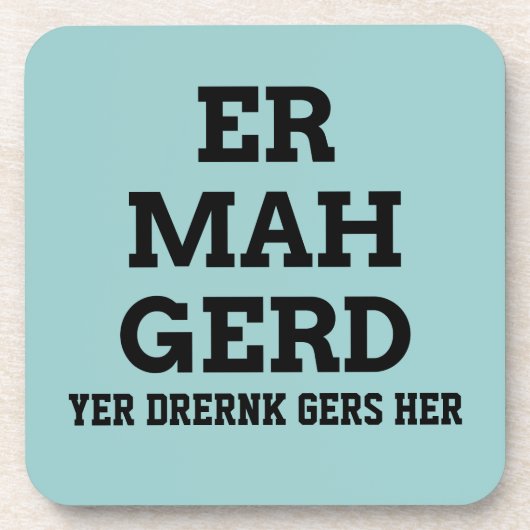 Dessous de verre d'Ermahgerd (Devant)