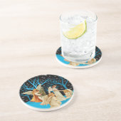 Dessous de verre des Anges d'hiver (Côté)