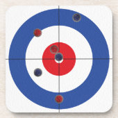 Dessous de verre des boissons du bigoudi - (bleu) (Devant)