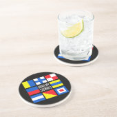 Dessous de verre des drapeaux maritimes (Côté)