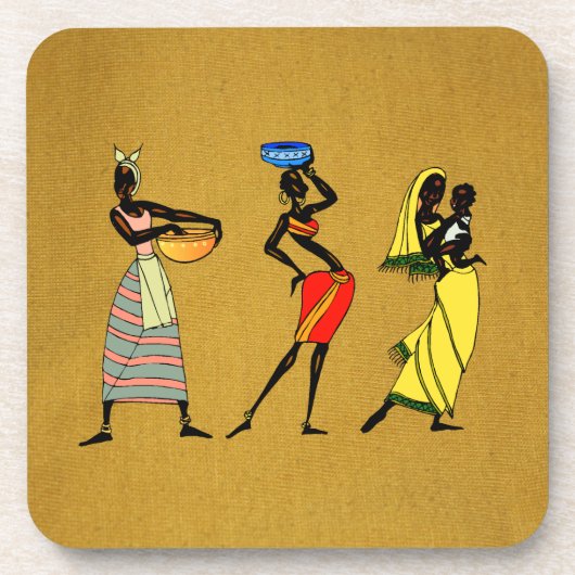 Dessous de verre des femmes d'Afrique (Devant)