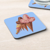 Dessous-de-verre des générations de cônes de crème glacée (Côté gauche)