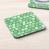 Dessous-de-verre Des nuances de Carrés verts (Côté gauche)
