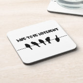 Dessous-de-verre Des oiseaux sur un fil - osez être différent (Côté gauche)