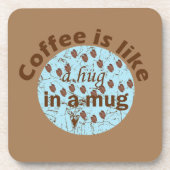 Dessous-de-verre des paroles drôles pour le café (Devant)