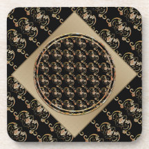 Dessous de verre des symboles chinois de chaume