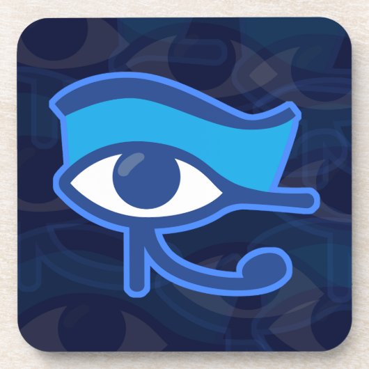 Dessous de verre des yeux Horus (Devant)