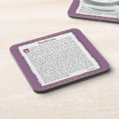 Dessous-de-verre Desiderata - Choses désirées (Côté gauche)