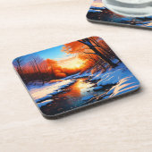 Dessous-de-verre Design de banc de ruisseau (Côté gauche)