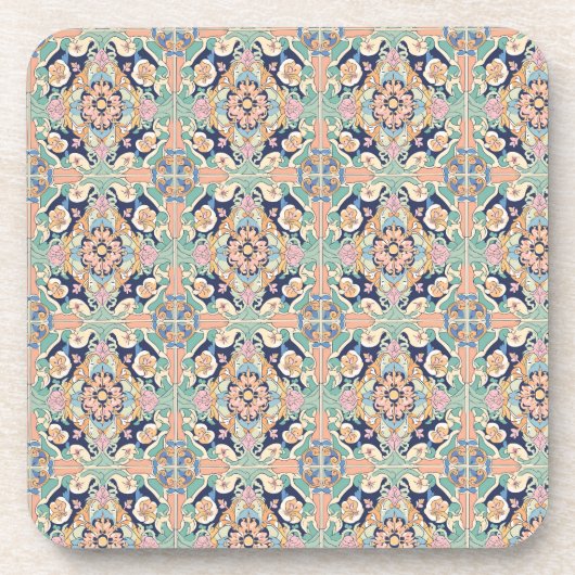 Dessous-de-verre Design de carreaux colorés (Devant)