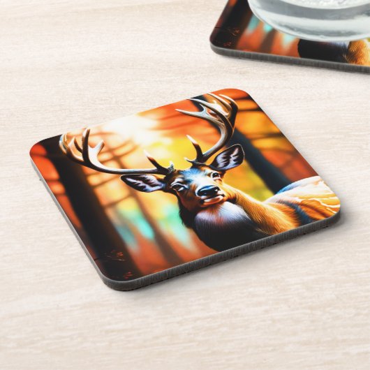 Dessous-de-verre Design de cerfs (Côté gauche)