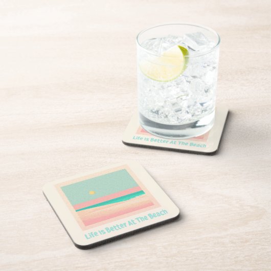 Dessous-de-verre Design de plage (Côté Droit)