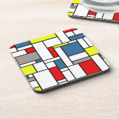 Dessous-de-verre Design de style mondrien (Côté gauche)