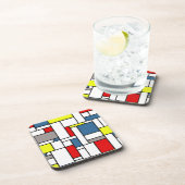 Dessous-de-verre Design de style mondrien (Côté Droit)