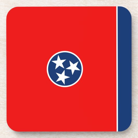 Dessous-de-verre Design du drapeau d'état du Tennessee (Devant)