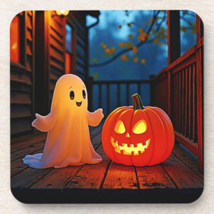 Dessous-de-verre Design éffrayant d'Halloween brillant