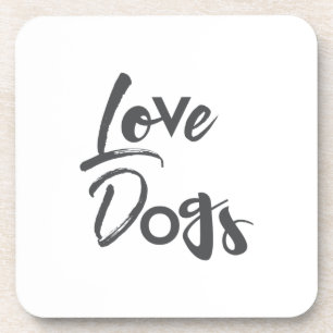 Dessous-de-verre Design moderne, simple, urbain, cool de Love Dogs