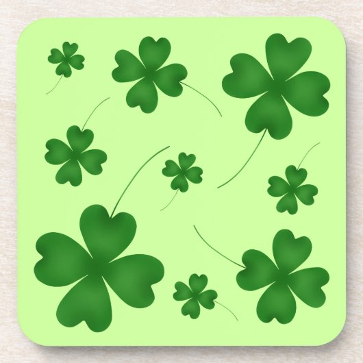 Dessous-de-verre Design shamrock simple (Devant)