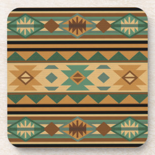 Dessous-de-verre Design Sud-Ouest Vert Tan Brown