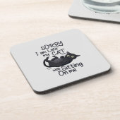 Dessous-de-verre Désolé, je suis en retard - Règles pour chats ! (Côté gauche)