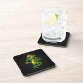Dessous de verre dessin animé dragon vert (Côté Droit)