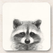 Dessous-de-verre Dessin au crayon Raccoon (Devant)