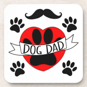 Dessous-de-verre Dessin De Chien Papa Paw Et Red Heart