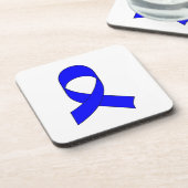 Dessous-de-verre Dessin de ruban bleu (Côté gauche)