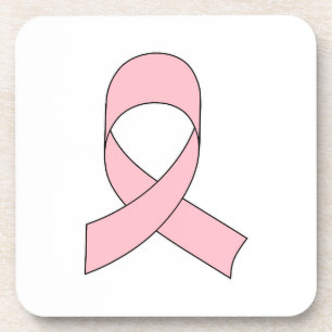 Dessous-de-verre Dessin de ruban rose